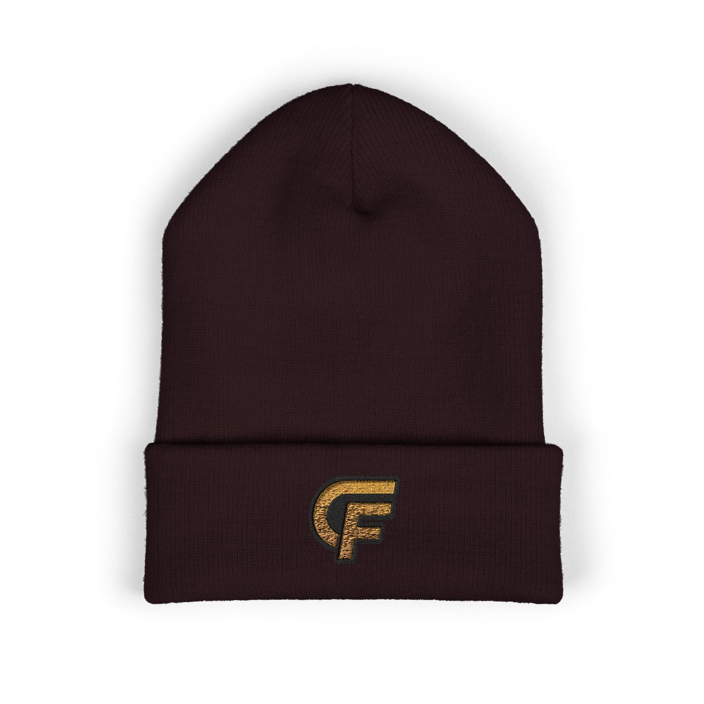 Embroidered 'CF' Cuffed Beanie