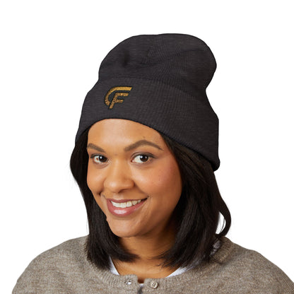 Embroidered 'CF' Cuffed Beanie