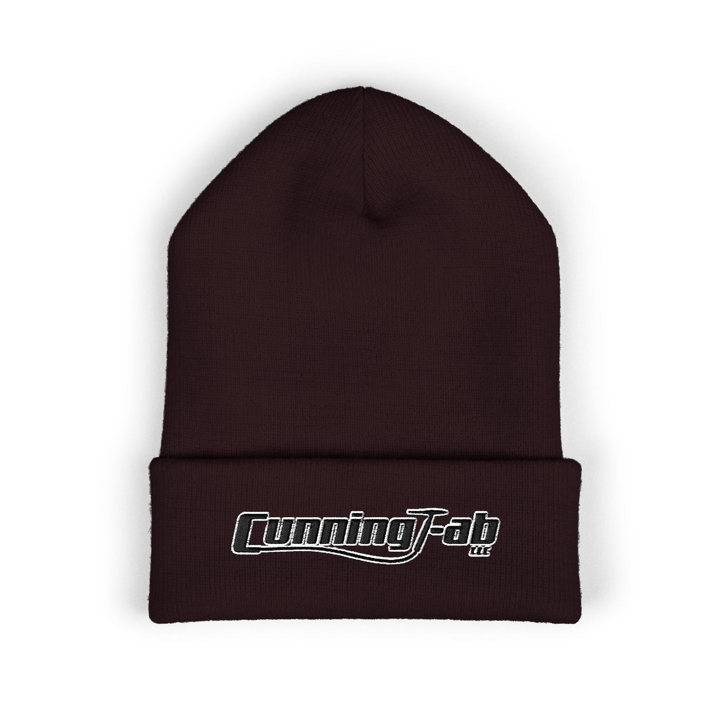 CunningFab Embroidered Cuffed Beanie