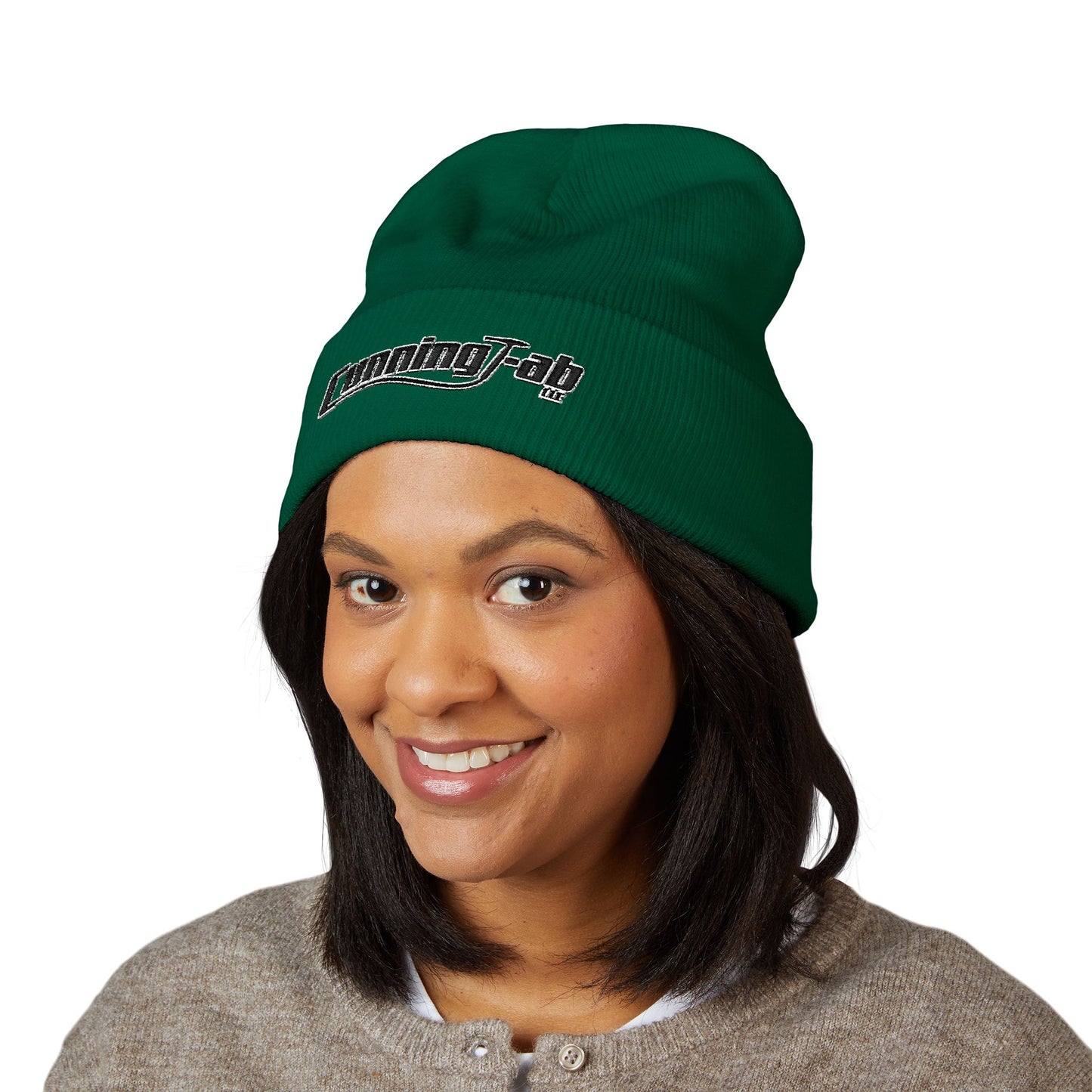 CunningFab Embroidered Cuffed Beanie