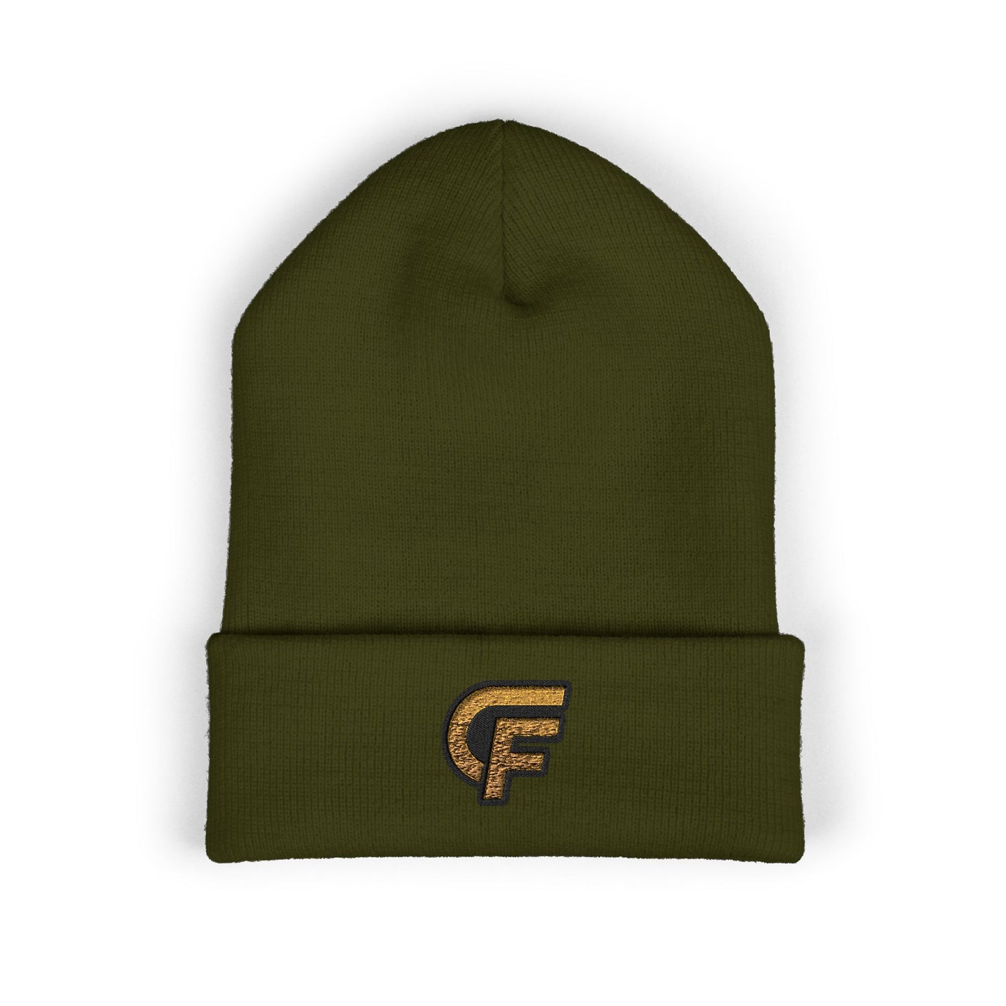 Embroidered 'CF' Cuffed Beanie