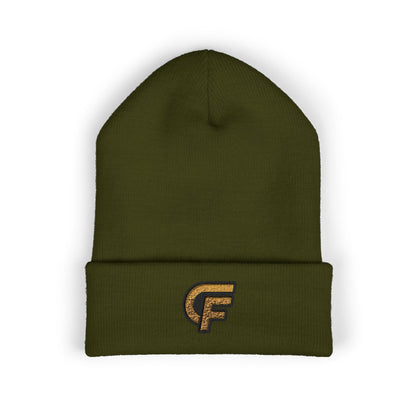 Embroidered 'CF' Cuffed Beanie