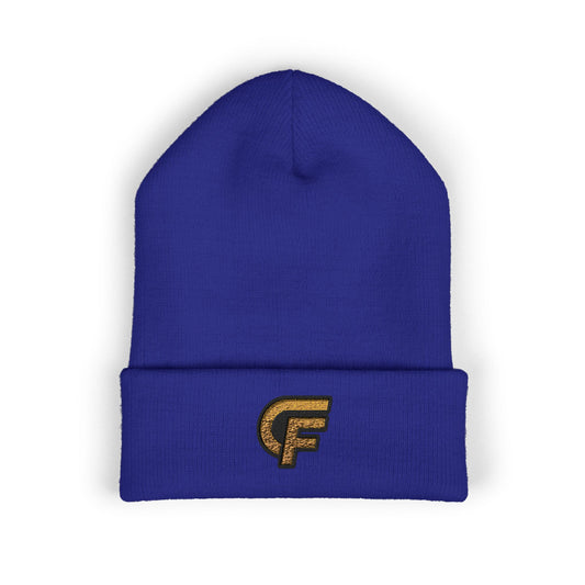 Embroidered 'CF' Cuffed Beanie