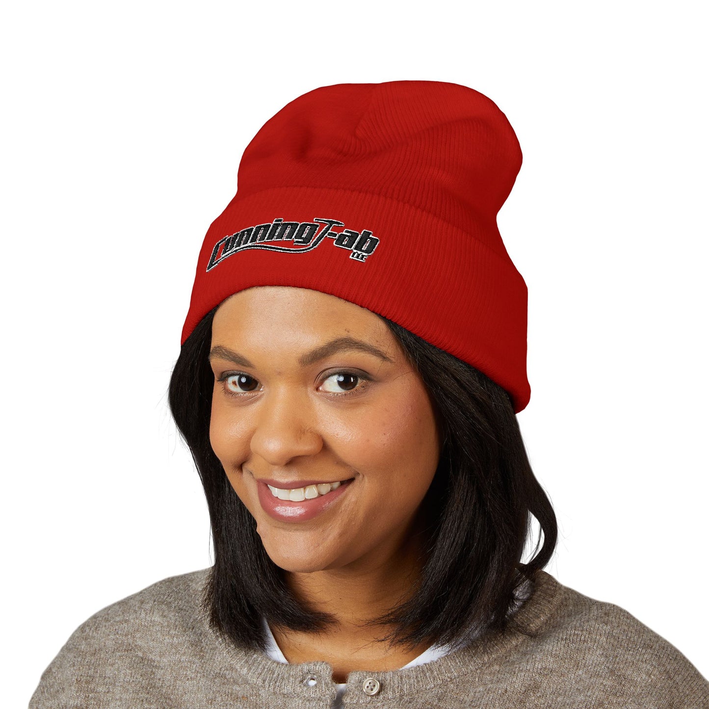 CunningFab Embroidered Cuffed Beanie