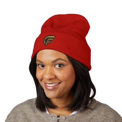 Embroidered 'CF' Cuffed Beanie