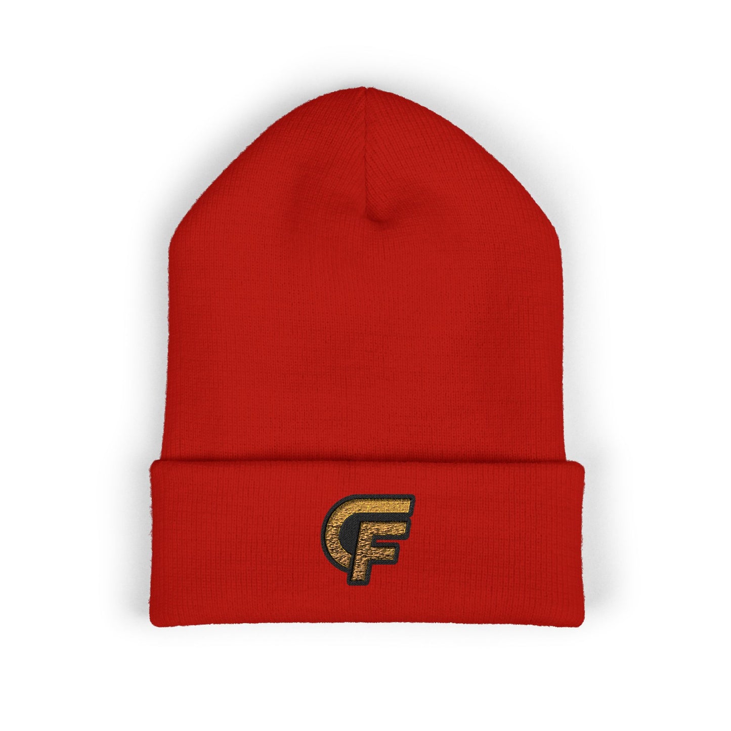 Embroidered 'CF' Cuffed Beanie
