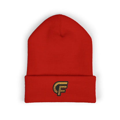 Embroidered 'CF' Cuffed Beanie