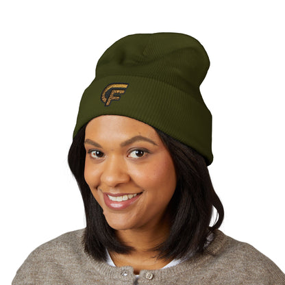 Embroidered 'CF' Cuffed Beanie